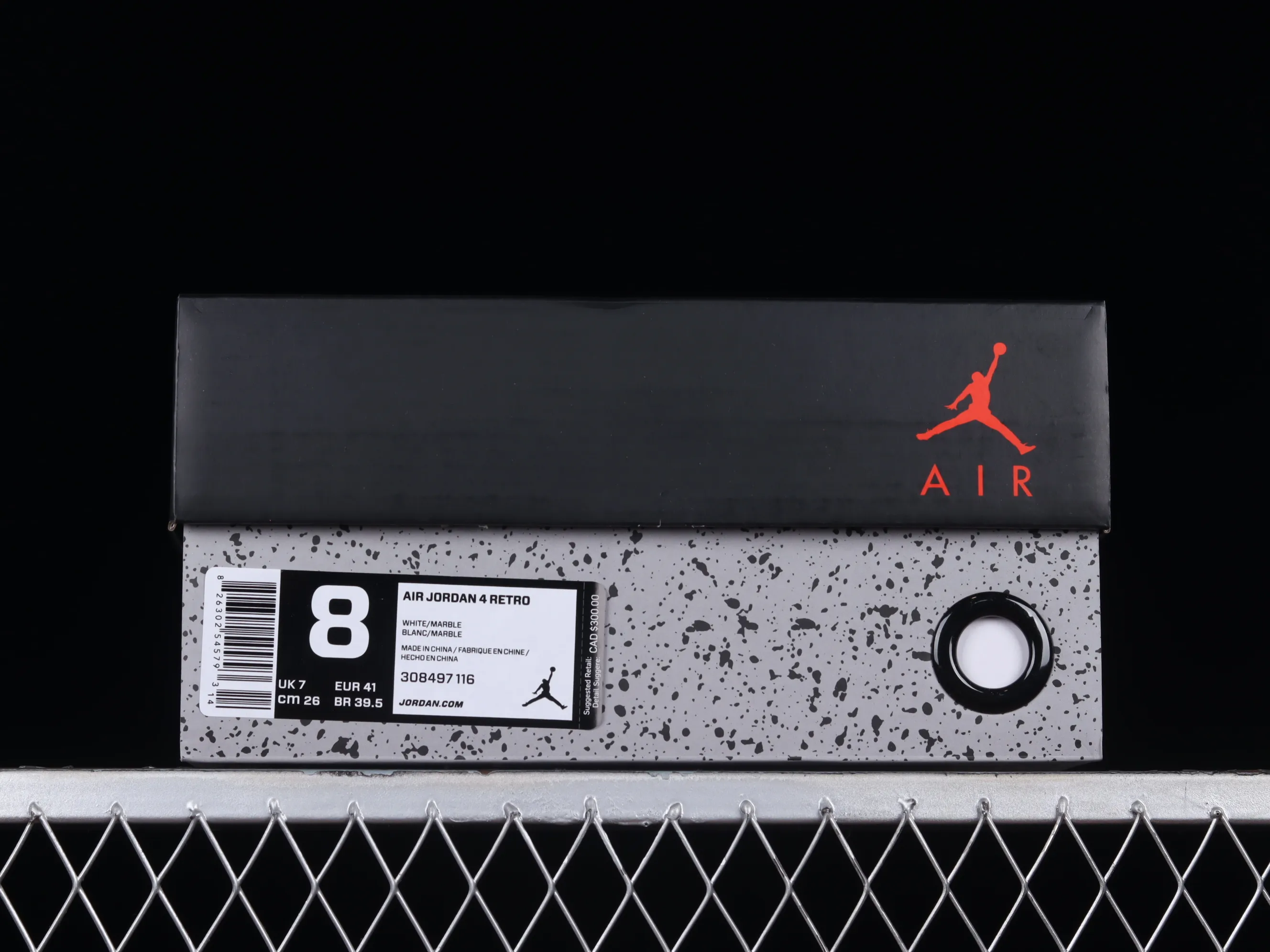 All categories Air Jordan Jordan series basketball shoes Air Jordan 4 X version Air Jordan IV Hot Lava AJ4 Joe 4 hot lava marble pattern 308497-116